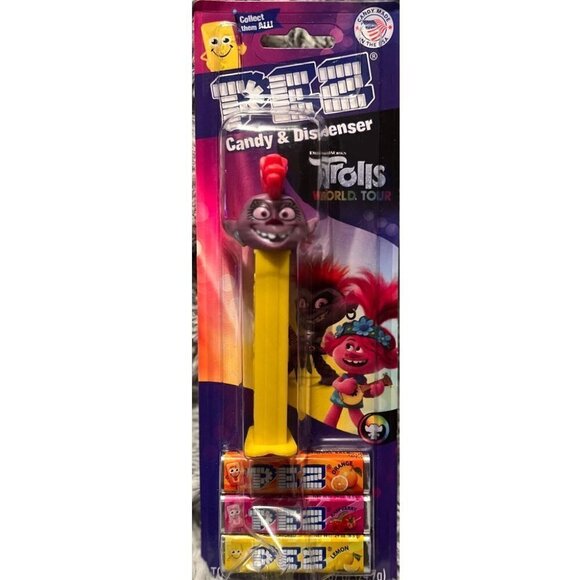 PEZ Candy Dispenser Trolls World Tour Barb On Blister Card - Picture 1 of 4
